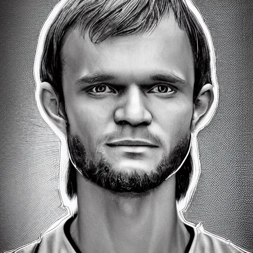 Image similar to vitalik buterin as jesus, Cinematic, Portrait, Ultra-HD, Beautiful Lighting, insanely detailed and intricate, 35mm, elegant, ornate, hyper realistic, super detailed