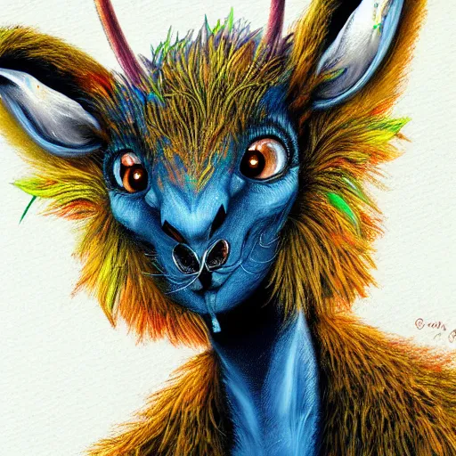 Prompt: a dik dik monster colorful, digital art, fantasy, magic, trending on artstation, ultra detailed, professional illustration by Basil Gogos