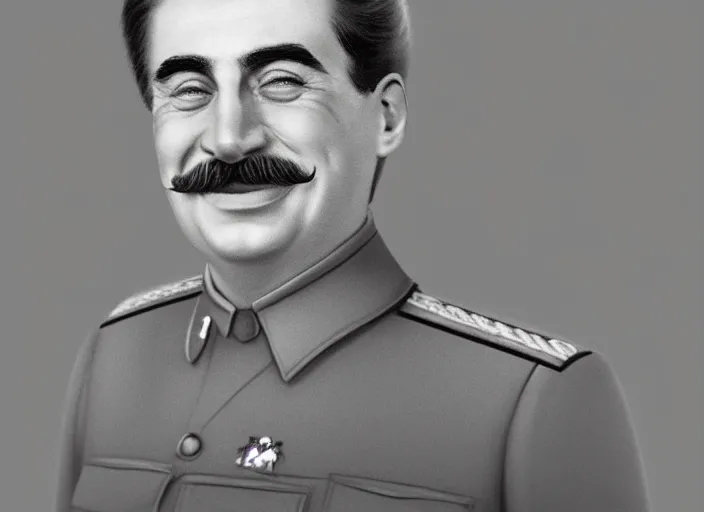 Image similar to hyper detailed portrait of smiling 2 3 year old stalin by richard avedon, unreal engine 5, lumen, nanite, dslr