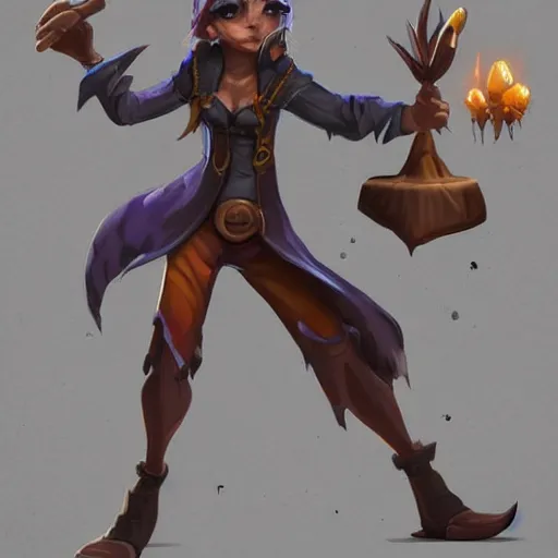 Prompt: full body concept art of a Spell Rustler trending on artstation deviantart Pinterest detailed High Resolution HD 8k