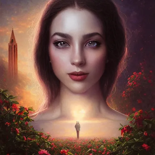 Prompt: you may say i'm a dreamer, but i'm not the only one. i hope someday you'll join us. and the world will live as one, italy, artwork by artgerm, rendered in pov - ray, style by greg rutkowski and thomas kinkade and tim burton