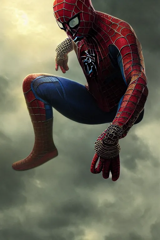 Image similar to majestic and regal portait of asian spiderman, marvel, perfect face, beautiful, intricate, epic, elegant, fantasy, highly detailed, digital painting, hard focus, beautiful volumetric lighting, epic light, ultra detailed, by leesha hannigan, ross tran, thierry doizon, kai carpenter, ignacio fernandez rios