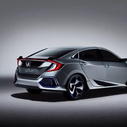 Prompt: 2025 Honda Civic concept art