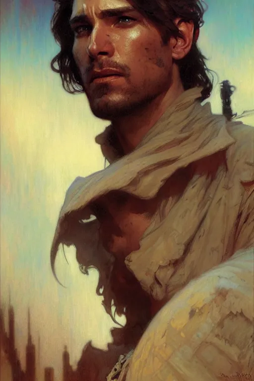 Image similar to attractive man, star wars, painting by gaston bussiere, craig mullins, greg rutkowski, alphonse mucha