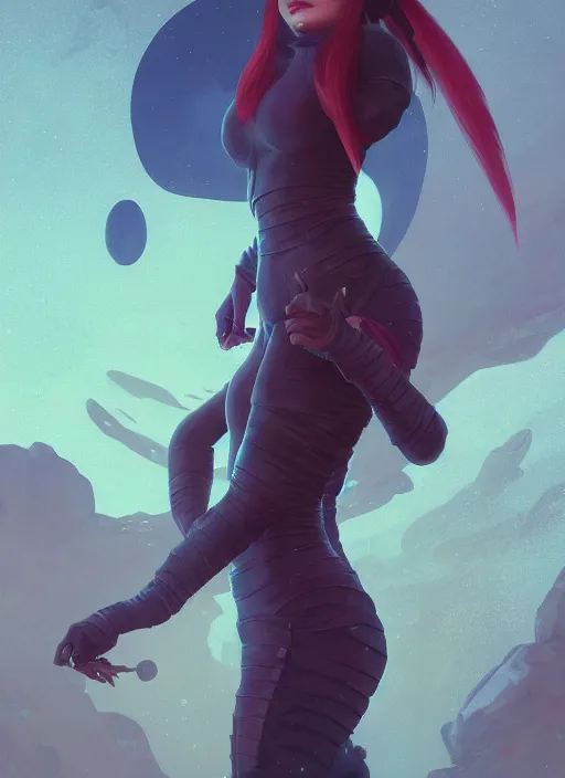 Image similar to kylie jenner as a futuristic space ninja, stephen bliss, unreal engine, fantasy art by greg rutkowski, loish, rhads, ferdinand knab, makoto shinkai and lois van baarle, ilya kuvshinov, rossdraws, tom bagshaw, alphonse mucha, global illumination, radiant light