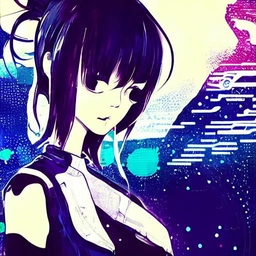 Prompt: Frequency indie album cover, luxury advertisement, indigo filter, blue and black colors. highly detailed post-cyberpunk sci-fi close-up schoolgirl in asian city in style of cytus and deemo, mysterious vibes, by Tsutomu Nihei, by Yoshitoshi ABe, by Ilya Kuvshinov, by Greg Tocchini, nier:automata, set in half-life 2, beautiful with eerie vibes, very inspirational, very stylish, with gradients, surrealistic, dystopia, postapocalyptic vibes, depth of field, mist, rich cinematic atmosphere, perfect digital art, mystical journey in strange world, beautiful dramatic dark moody tones and studio lighting, shadows, bastion game, arthouse