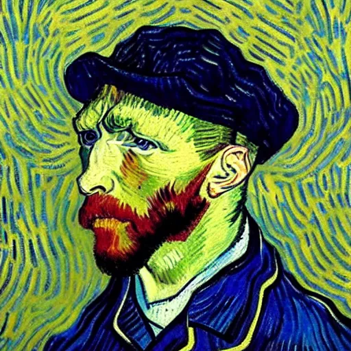 Prompt: Intracranial pressure - masterpiece by Van Gogh