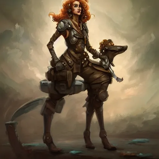 Image similar to anthropomorphic Borzoi wippet Tank Driver, Modern Tank driver outfit, cute and adorable, pretty, beautiful, DnD character art portrait, matte fantasy painting, DeviantArt Artstation, by Jason Felix by Steve Argyle by Tyler Jacobson by Peter Mohrbacher, cinema