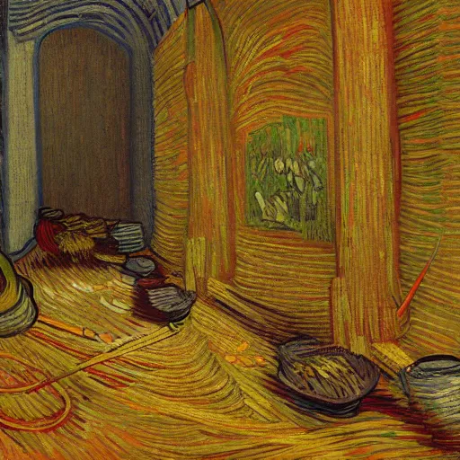 Prompt: spaghetti by vincent van gogh, digital art, trending on artstation