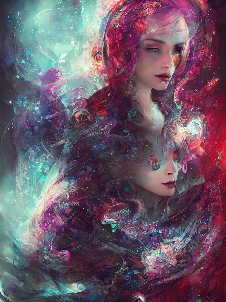 Prompt: realistic detailed image of zen mage, cyber sci - fi by anna dittmann, neo gothic, gothic, rich deep colors.