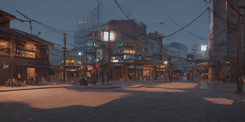 Image similar to Kanazawa City, cinematic lighting, detailed oil painting, unreal 5 render, 8k