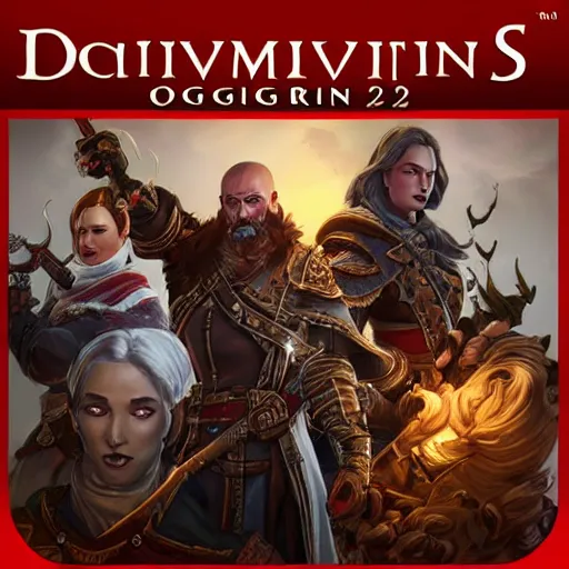 Image similar to divinity original sin 2, div os 2, div 2, group chat icon