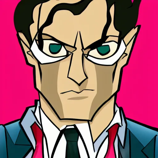 Image similar to american psycho in the steven universe art style