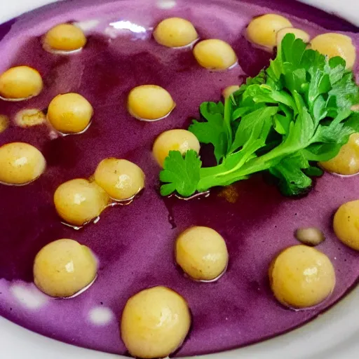 Prompt: Rotkohl mit Kartoffelklöße, Michelin star, award winning