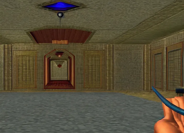 the main room in a 3d Zelda dungeon, Stable Diffusion