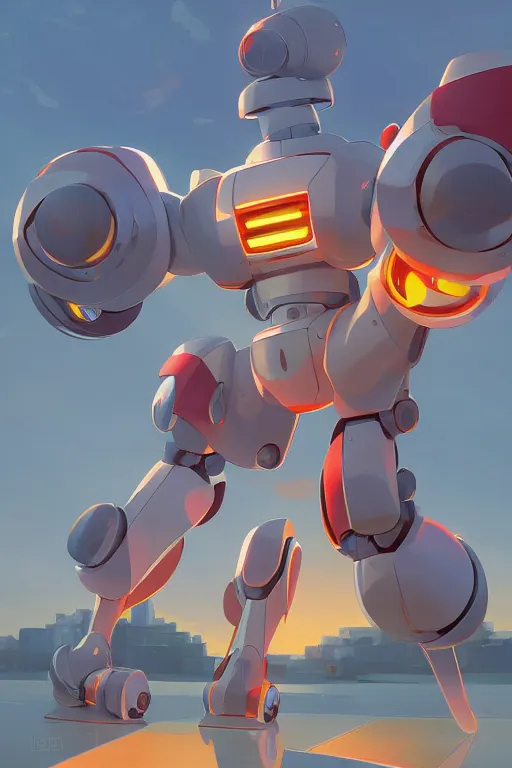 Image similar to metabots medabots medarotto medarot robot minimalist comics, behance hd by jesper ejsing, by rhads, makoto shinkai and lois van baarle, ilya kuvshinov, rossdraws global illumination ray tracing hdr radiating a glowing aura