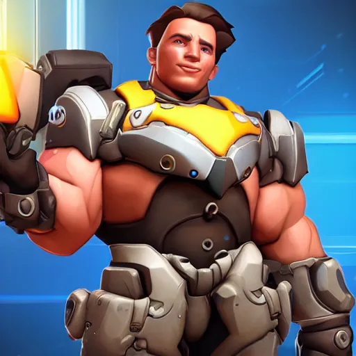 Image similar to Arnold as an Overwatch Hero