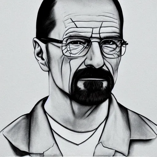 Prompt: portrait of walter white as a woman