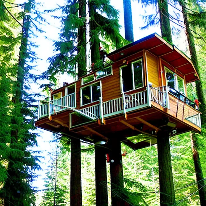 Image similar to mobile home tree house at vanvcouver,british columbia,canada