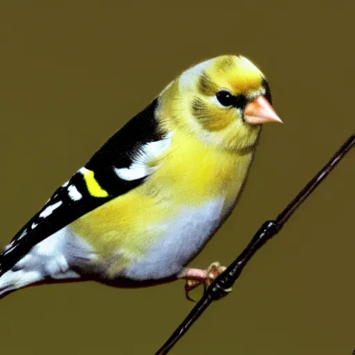 Image similar to draw an american goldfinch