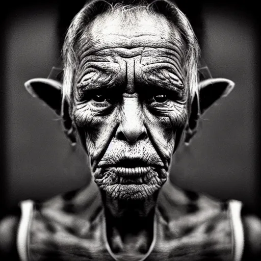 Prompt: portrait of a martian by lee jeffries