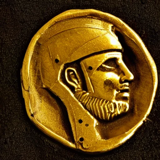 Image similar to 4 th century gold solidus coin of cyborg, today's featured photograph 4 k