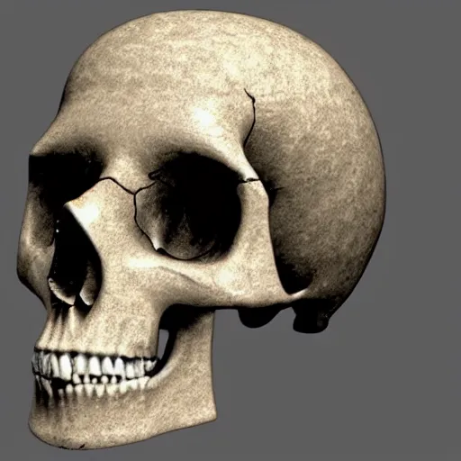 Image similar to hole in top of human skull