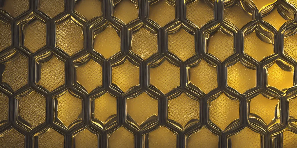 Prompt: honeycomb asymmetric melted big bubbles, on white background, 8k resolution, best color graded, vray beautiful, subsurface scatter, hyper-realistic render, octane render