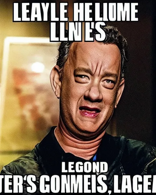 Prompt: tom hanks as a character in the game league of legends, with a background based on the game league of legends, detailed face