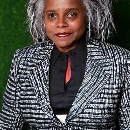 Image similar to lori lightfoot as beetlejuice