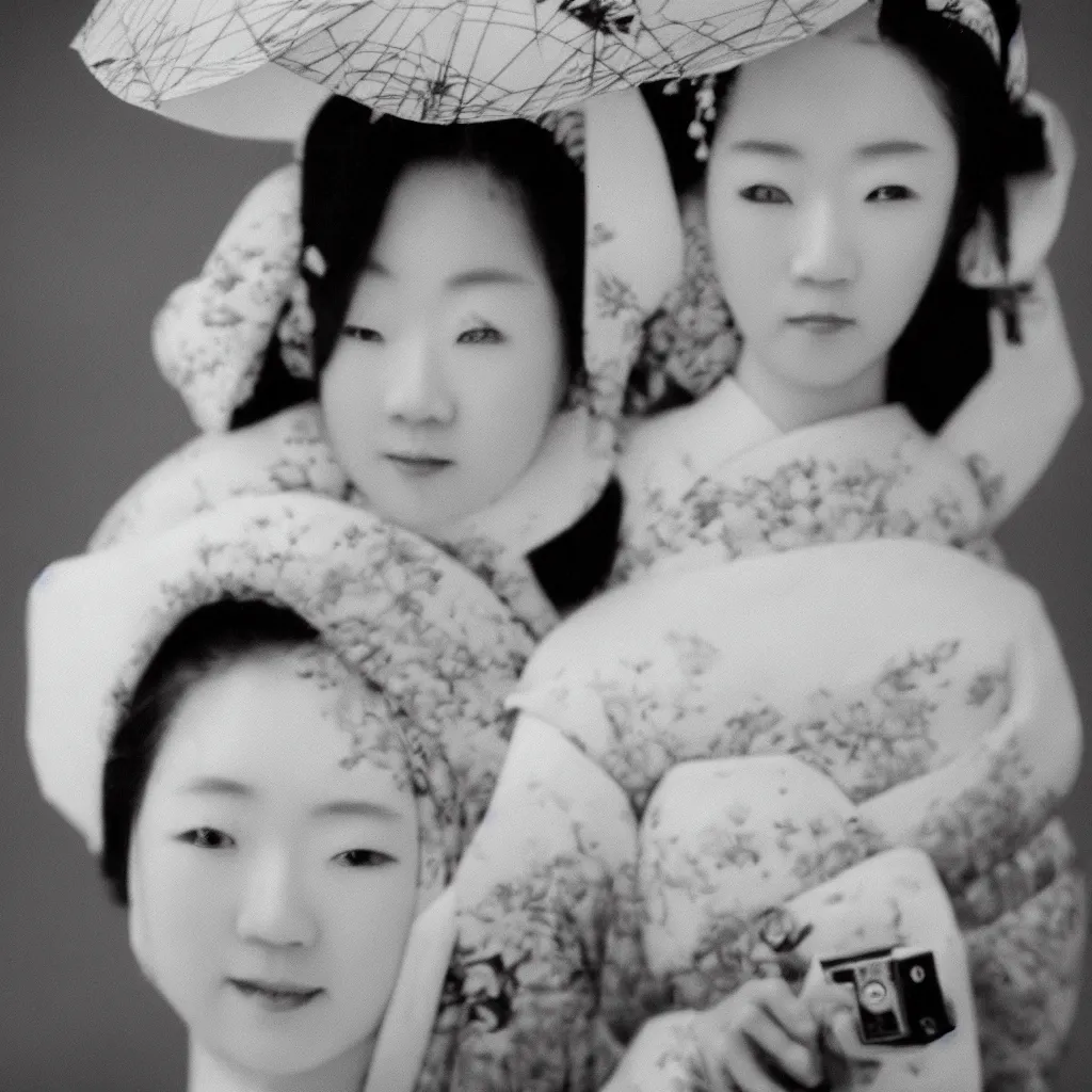 Image similar to Portrait Photograph of a Japanese Geisha Kodak Infrared Film