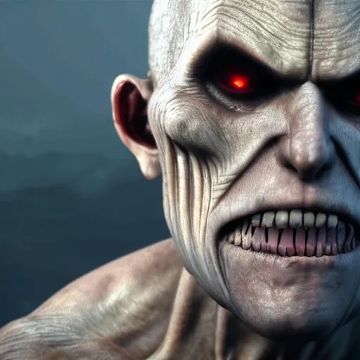 Prompt: realistic titan from attack on titan, 8k, super realistic, high detail