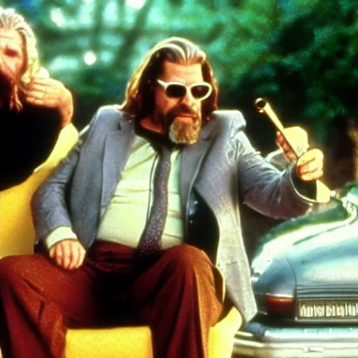 Image similar to a toad like the big lebowski, jeff bridges the dude with a frog, realistic from the movie the big lebowski by the coen brothers, 8 h