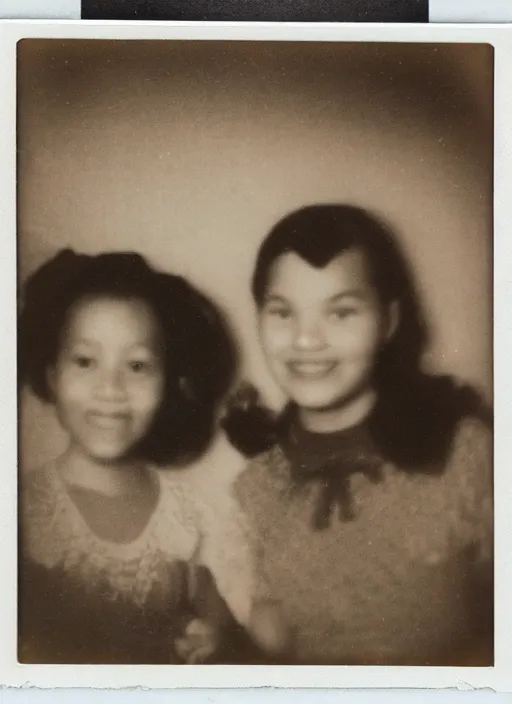 Image similar to old vintage polaroid photo of tali and yosi