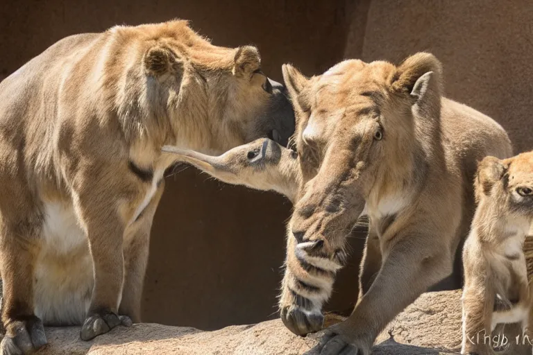 Prompt: a photo at the fort worth zoo, award winning photograph, 4 k hd