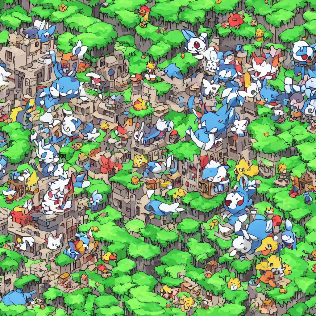 Image similar to mimiga village from cave story