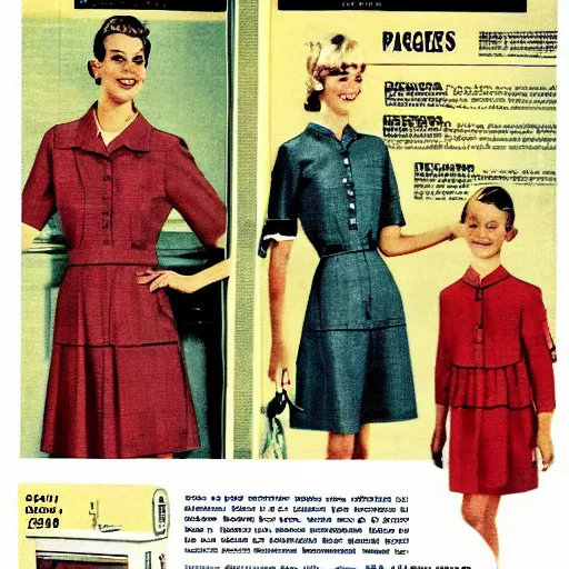 Prompt: a page from a a 2301 Sears Roebuck Catalog