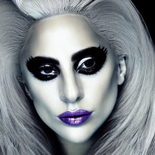 Prompt: award winning portrait of lady gaga, photo by a tamboly