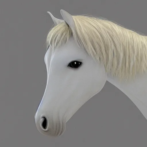 Image similar to photorealistic horse