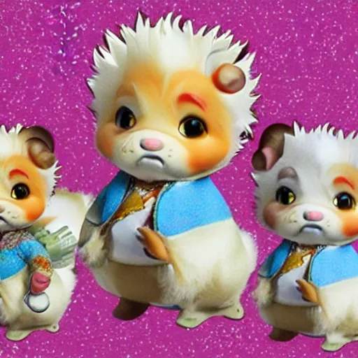 Image similar to guy fieri as a calico critters