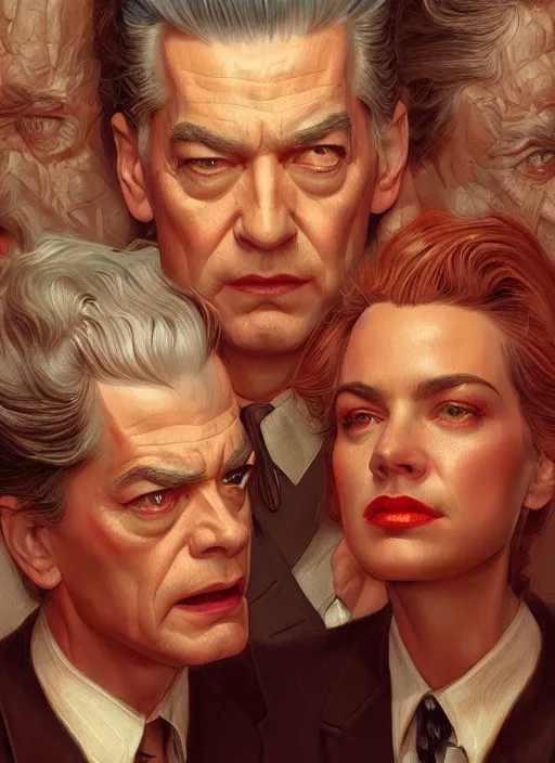 Image similar to twin peaks movie poster art, highly detailed, digital painting, artstation, concept art, smooth, sharp focus, illustration, artgerm, donato giancola, joseph christian leyendecker, wlop