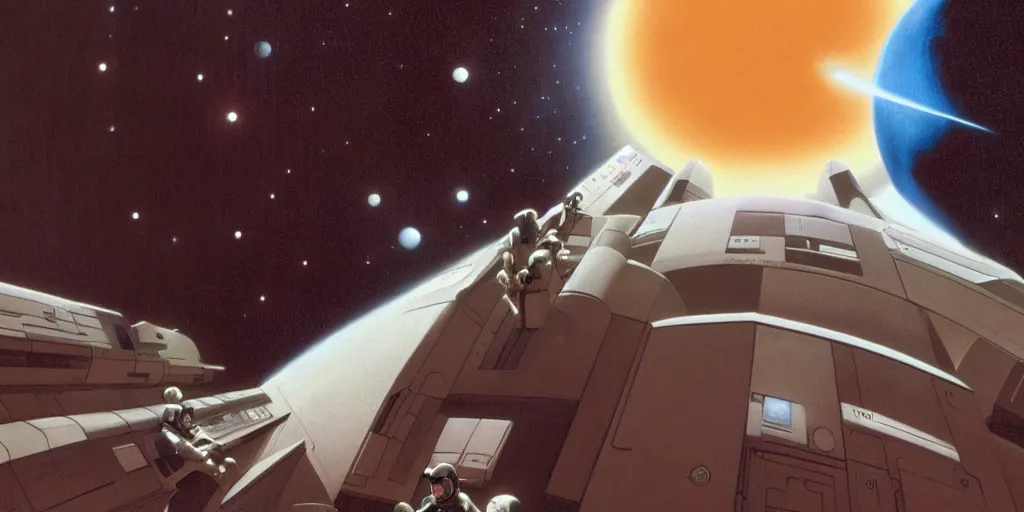 Image similar to 2001: A Space Odyssey by Ralph McQuarrie