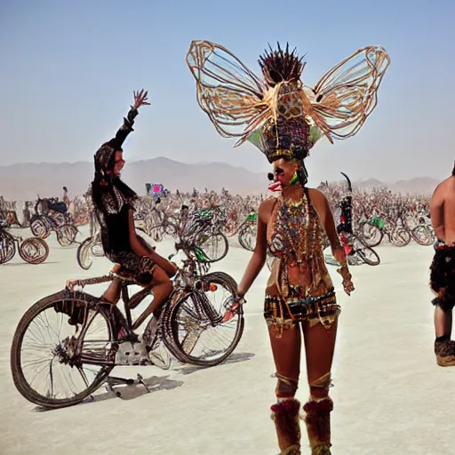 Prompt: burning man festival