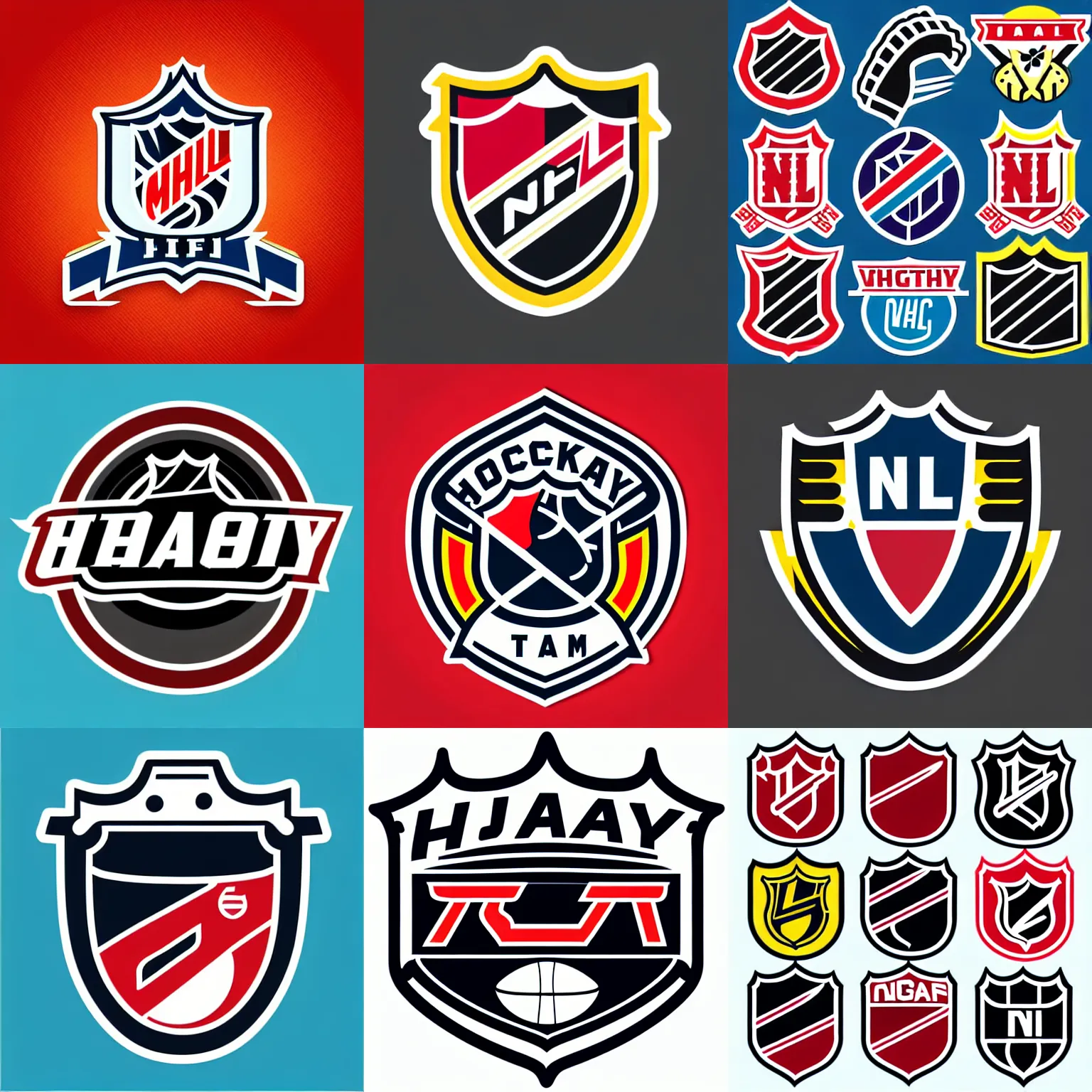 Prompt: “hockey team logo, nhl, sticker, highly detailed, colorful, illustration, smooth and clean vector curves, no jagged lines, vector art, logo has”