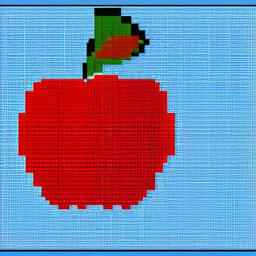 Prompt: an apple carried by an alien in ancient rome, pixel art