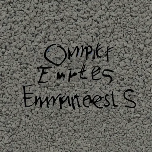 Prompt: complete emptiness