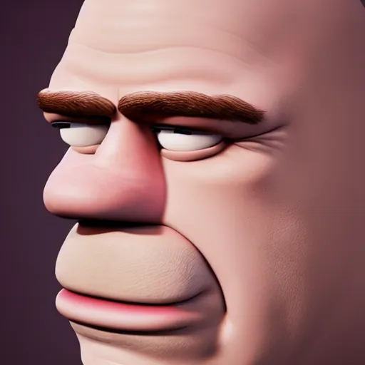 Image similar to homer simpson realistic face highly detailed eyes highly detailed face digital art, 8 k, hd, octane render, unreal engine, 3 d shading, subsurface scattering, limited concentration, iteration 1 0 0 0 0 0 0