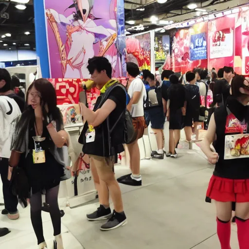 Image similar to a photo of anime expo booth