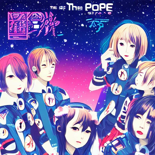 Image similar to the end of space, j - pop album cover art by minami