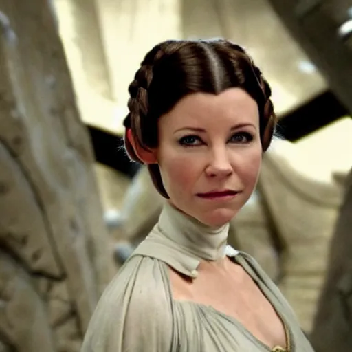 Prompt: Evangeline Lily as Princess Leia